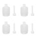 Vaginal Douche Enema Cleaner Portable 200ml Soft Disposable Enema Water Bottle Hygienic for Cleaning Agent (White)