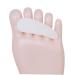 Healifty Pair Straighter Separator for Bunion Gel Bunion Support Pad Corrective Pad Hammer Pad Splitter White Eversion Gel Bunion Spreader Gel Bunion Protector