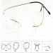 Buli Reading Glasses 1.00 - Ultra-Light Titan Glasses for Men | Invisible Computer Reading Aid - Gold - Buy Online on GoSupps.com