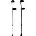 Carbon Fiber Folding Crutches Adjustable Forearm Crutches Lightweight Aluminum Crutches for Adults and Teenagers 2 counts