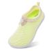 XIHALOOK Water Shoes for Women Men Quick Dry Aqua Barefoot with Drawstring for Beach Swim Pool Surf Water Sports 6-7 Women/5-6 Men Pure Beige