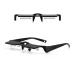 Lazy Glasses - Horizontal Reading Glasses - Upside Down 90 Degree Glasses for Lying down Reading Prism Glasses for Reading In Bed (black)