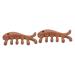 Healeved 2st massage comb in fish shape Face massage device Comfortable comb wooden ridge comfortable massage comb hair sticks for curly hair wearable tool carvings carving comb comb comb