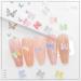 SUKPSY 3D Butterfly Resin Nail Art Decorations - 50 Pcs Mix Color Aurora Glitter Ornaments for Manicure - Buy Online on GoSupps.com