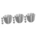 Milisten 12 Pcs Cake Mold Cake Stencil Cookie Cake Pan Cheesecake Cake Pan Pie Chocolate Chip Muffin Cupcake Pan Mutitool Paper Cups Cake Making Tool to Bake Aluminum Alloy Kitchen Supplies 7.6X7.6X6.2CMx3pcs