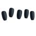 24 Pack Black Matte Fake Nails with Glue - Full Cover French Acrylic Nail Art Tips for Women & Girls - Buy Online on GoSupps.com