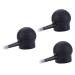 NOLITOY 3 Pcs Silicone Nozzle Spray Tool Hair Fibers Sprayer Natural Hair Spray Hair Solution Plastic Abs 8.4x5.3cmx3pcs Blackx3pcs