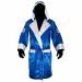CLETO REYES Satin Boxing Robe Hood - X-Large - Blue/White