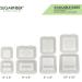 50 Count Sugarfiber 6x6 Compostable Square Hinged Container - Eco-Friendly Plant Fibers - Buy Online on GoSupps.com