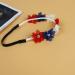 Patriotic Flower Crown Headband for Independence Day - Blue Red White Floral Hair Band - Buy Online on GoSupps.com
