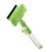 Luxury Multifunctional Window Glass Cleaning Brush With spray bottle/Soft Glass Scraper Glass Cleaner Helper Household Washing Cleaning Tool (Green)