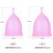Florauspicious Reusable Menstrual Cup - 2 Pack (Small Purple) | Eco-Friendly Female Care - Buy Online on GoSupps.com