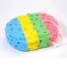 Rainbow color body bath for children bathing sponge bad scrubber shower spa sponge bodies cleaning scrub bathroom ball shower wash body sponge
