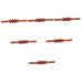 Minkissy 6 pieces four-wheel-push-back scooter health massage device wooden scooter massage device massage devices hand scooters arm massage device leg roller wooden stick fitness rosewood manual