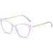 FLYRANGOOV Cat Eye Blue Light Blocking Glasses for Men & Women | Anti-Eye Strain UV Protection | Stylish Light Brown Computer Glasses - Buy Online on GoSupps.com