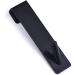 Mikikit 2pcs Bathroom Door Hook Black Wallet Keychain Over The Door Towel Hook Glass Door Hanger Clothing 17.8X4CM Black - Buy Online on GoSupps.com