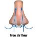 Set of 4 Anti Snoring Nose Plugs - Snore Stopper Nasal Vents for Improved Breathing and Sleep Quality - Buy Online on GoSupps.com