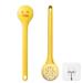 Little Yellow Eagle Bath Brush  Softer bristles  Long Handle  Suitable for Children Aged 3-12  Cleaning Sweat Stains and Beauty Bath  Wet or Dry Brush  Bath Brush (14 inch  Lemon Yellow)