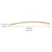 50 Gold Jumbo Bobby Pins - 3.34 Inch Metal Hair Clips for Women's Thick Long Hair Styles - Buy Online on GoSupps.com