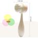 MYMOOSH Double-Sided Facial Cleansing Brush for Soft Exfoliation and Massage - White - Buy Online on GoSupps.com