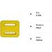 Scuba Choice Yellow Vinyl Coated Diving Lead Weights 2.3LB - Assorted Set - Buy Online on GoSupps.com