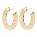 Gangel Gold Ear Hoop Ring Dangler Earring Large Circle Simple Earrings Earring Stud for Women (1 pair)