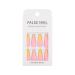 Sethexy Long Shiny Ballerina False Fingernails - French Coffin Acrylic Nail Tips (24pcs) - Yellow Complete Cover Press On Nails with Glue for Women & Girls - Buy Online on GoSupps.com