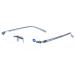 I NEED YOU LIGHT G67000 rimless glasses made of plastic with case grey 2.5 diopters