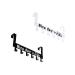 STOBAZA 2pcs Over Door Clothes Hanger Rack Over The Door Hook Home Hooks Coat Hanger Household Back Door 36X18CM As Shown