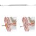 Stainless Steel Spiral Ear Wax Cleaner - Double-Ended Ear Cleaning Tool for Adults & Kids | 360 Spiral Massage Ear Pick - 2 PCS - Buy Online on GoSupps.com
