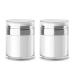 Clyictz On-The-Go Refillable Acrylic Cosmetic Containers Airless Pump Jars for Thick Moisturizer