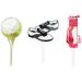 GOLF Cupcake Toppers and Liners - Golf Shoes Bag and Ball with Matching Green Foil Baking Cups - Enough for 60 Cupcakes - Buy Online on GoSupps.com