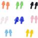 SEIWEI 20 Pairs Silicone Earplugs - Anti Noise & Snore Reduction | Waterproof Christmas Tree Shape Ear Plugs for Sleeping Swimming & Work (Lake Blue - Buy Online on GoSupps.com