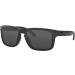 Oakley Holbrook OO9102 Men's Sunglasses Bundle with Leash + VISIOVA Accessories - Matte Black/Grey (9102e5) - Buy Online on GoSupps.com