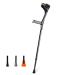 Axillary Crutches Lightweight Telescopic Adjustable Arm Cuff Non-Slip Crutches Rehabilitation Aid Walking Sticks Canes Suitable for Adults and Teenagers Ergonomic Handles Comfortable Grip Selfless