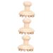Minkissy wooden massage comb for scalp scalp massage scalp ridge children's tools scalp scrubber massager for scalp smooth wooden massage device home massage device creative head