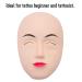 Silicone Face Exercise Head for Makeup Practice - Eyebrow Lips & Eyelash Extensions - Buy Online on GoSupps.com