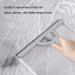 Volumoon Shower Squeegee with Man Handle Window Glass Scraper Rubber Window Cleaner Scrubber Shower Screen Wiper Multi-Purpose Squeegee for Mirror Car Window and Glass Bathroom Kitchen (White) - Buy Online on GoSupps.com