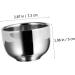 Angoily 2 STK Stainless Steel Impact Bowl for Hairdressers | Durable Double-Layer Shaving Cup & Mixing Container | Metal Stirring Bowls for Beard Care | 7.3x5cm - Buy Online on GoSupps.com