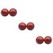 Beaupretty 6 Stk wooden tools ball on the wrist roller balls massage manual massage balls Stressball massage ball classic product bell play handball fitness massage globe wooden red