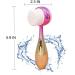2-in-1 Double-Sided Facial Cleansing Brush for Deep Pore Exfoliation and Makeup Removal - Gold - Buy Online on GoSupps.com