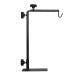 Repile lamp stand landing lamp stand holder with base adjustable reptile lamp stand for habitat cage suitable hermit crayfish beard dragon turtles geckos lizards (black)