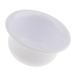 White Plastic Men's Shaving Bowl Soap Dish - Durable & Stylish | Worldwide Shipping - Buy Online on GoSupps.com