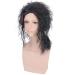 Stylish Long Curly Black Wig for Weddings Runway Interviews & Cosplay - Men's Fashion Hairpiece - Buy Online on GoSupps.com