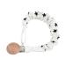Pacifier Chain Newborn Teething Chewable Pacifier Clips Handmade Baby Cotton Pacifier Chain Beech Wood Tooth Toys Babies M48#