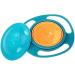 Jzhen Baby Bowl - 360 Gyroscopic Spill-Free Bowl for Toddlers & Babies (Blue & Orange) - Anti-Spill Lid Included Ideal for International Shipping - Buy Online on GoSupps.com