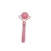 cn herb Stone Roller Massager Facial Massage Beauty Stick Single Head Beaded Jade Roller (pink)