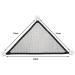 QUUPY 2 Reptile Hammock Set Triangle Breathable Net Breathable Mesh Lizard hammock for Large and Small Bearded Dragons Anoles Geckos Lizards or Snakes 33x33x48cm Black - Buy Online on GoSupps.com