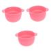 Frcolor 3 pieces of wax melted bowl silicone container collapsible stirring bowl hair remover tool hair removal tool wax bowl container foldable wax3st rosax3st 13x11cmx3pcs