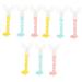 Gatuida 9 STK children's toothbrush toothbrushes for children you design toothbrush children's travel toothbrush cleaning brush tooth cleaning tool for children U-shaped toothbrush for children baby